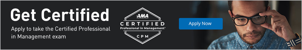 Apply to take the Certified Professional in Management Exam