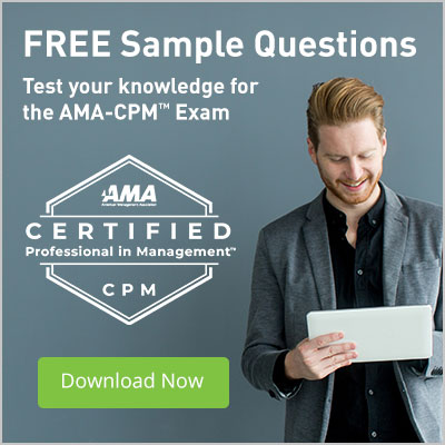 Test your knowledge for the AMA-CPM exam with our free sample questions